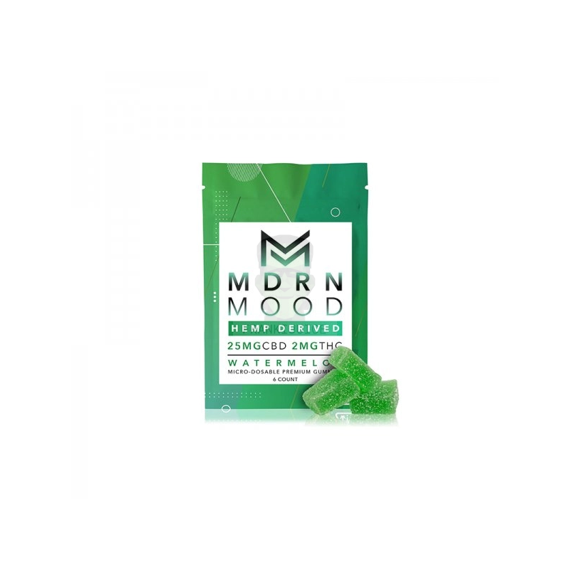 Gommes Watermelon CBD/THC - MDRN Mood - 25 mg (20pcs) - E-vape