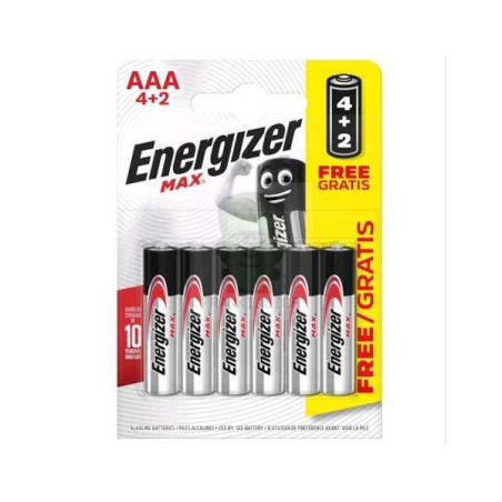 Bateries AAA LR03 Alkaline Power 4+2