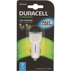 Car charger 2.4amp/1.0amp - Duracell