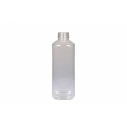 Bottle package PET 1 liter square smooth with a cap