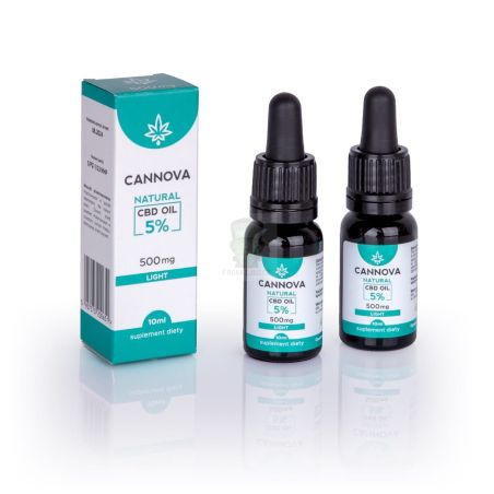 Naturalny olejek CBD 500 mg 5% 10ml - Cannova