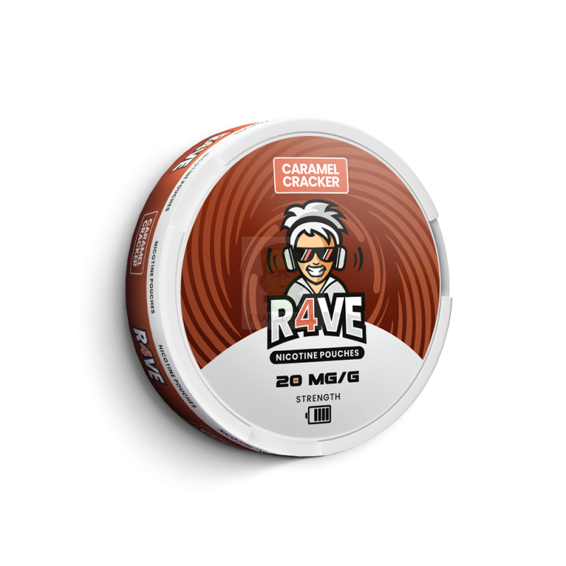 Nicotine Pouches Caramel Cracker 20mg/g - R4VE