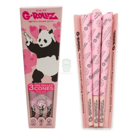 Rolled Paper Banksy Panda KS Pink 3pcs - G-Rolls