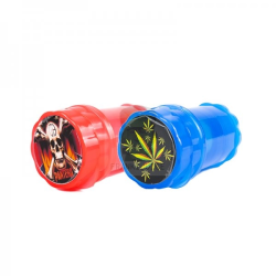 Plastic 3-Piece Grinder - Decal Smoke