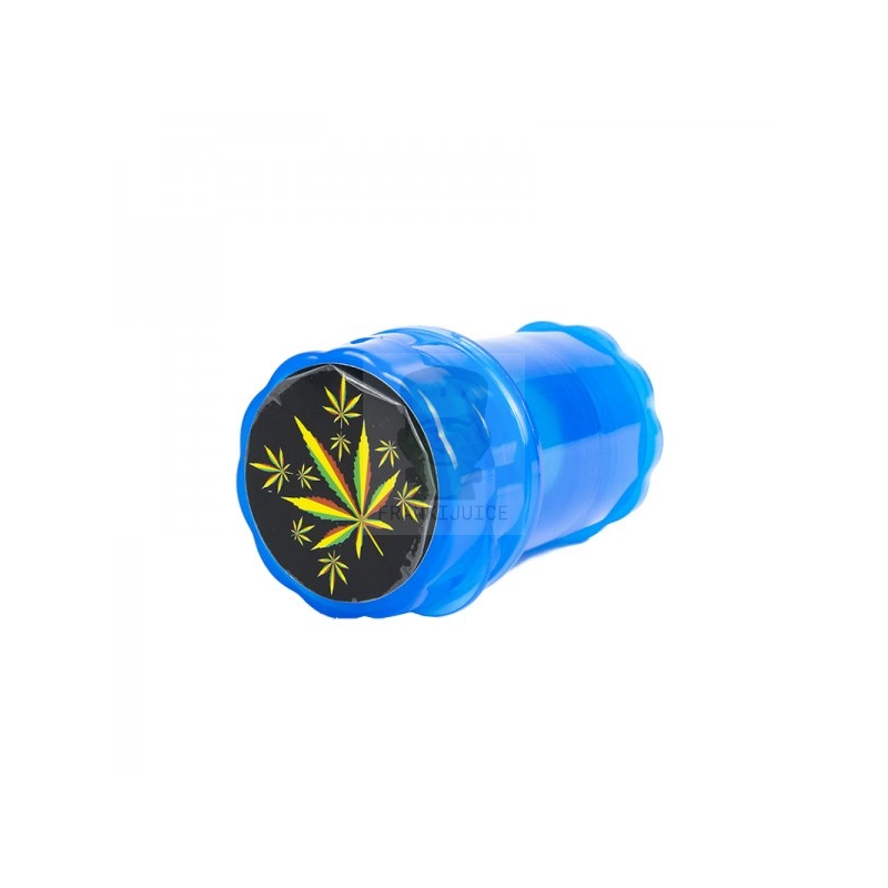 Plastic 3-Piece Grinder - Decal Smoke