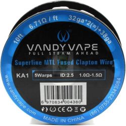 Drut Superfine na szpuli MTL Fused Clapton 3.04m (32gaX2+38ga) - Vandy Vape