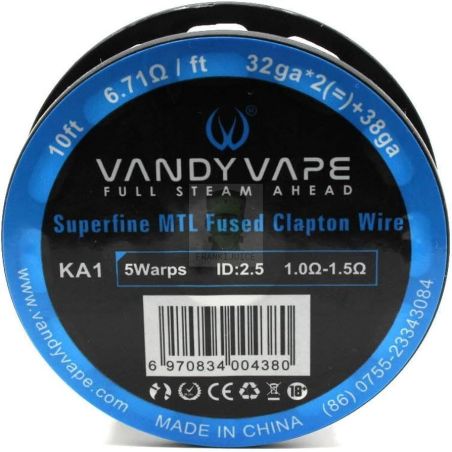 Drut Superfine na szpuli MTL Fused Clapton 3.04m (32gaX2+38ga) - Vandy Vape