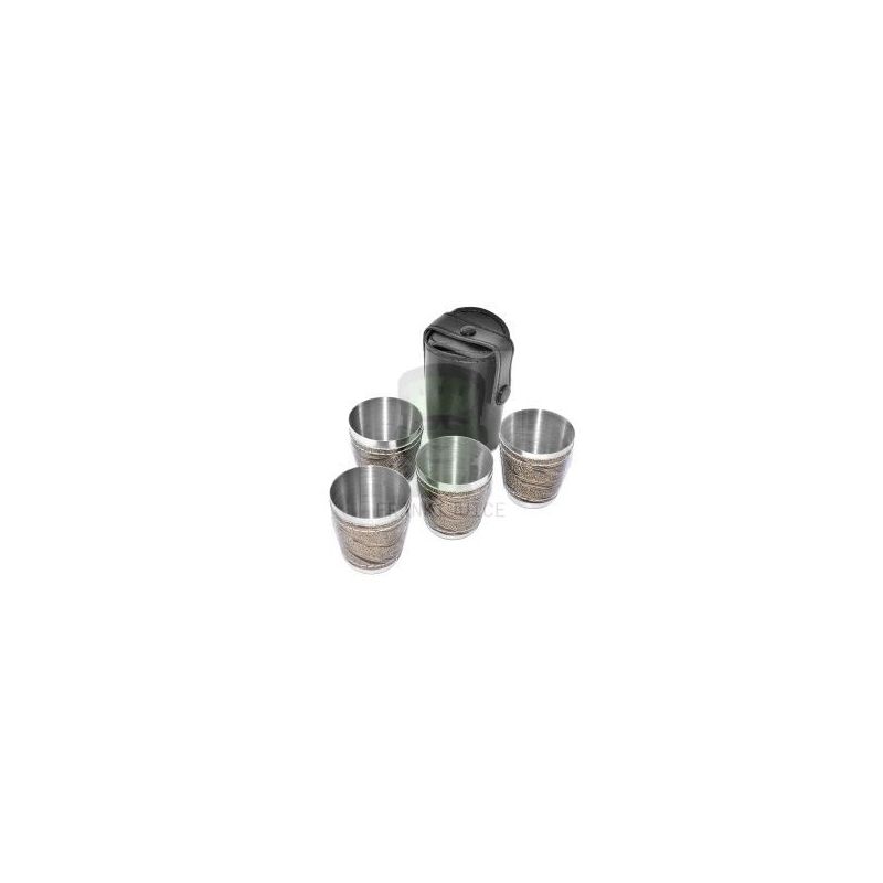 Metal glasses (4 pieces)