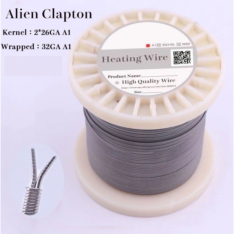 Alien Clapton Wire A1 2*26GA A1+32GA Sold By The Meter