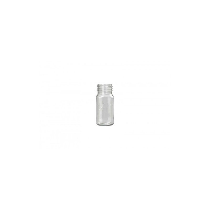 PET bottle 100ml square smooth with a cap