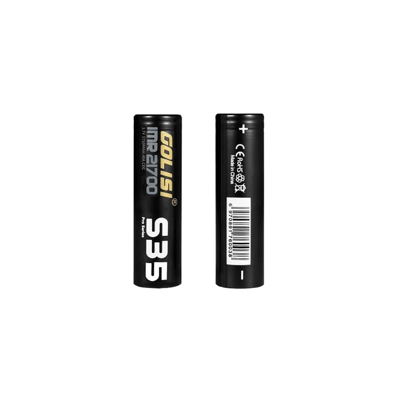 Batteries 21700 S35 3750mAh 40A 2pcs - Golisi 