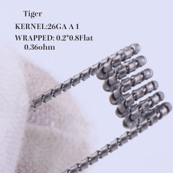 Coil Tiger Flat 0.36Ω 26GA+0.2*0.8 