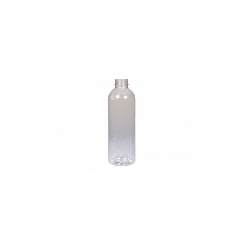 PET bottle 1 liter square smooth with a cap
